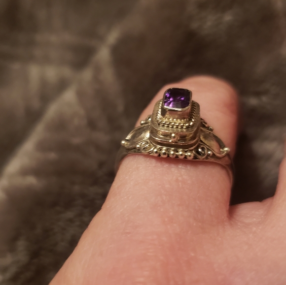 Amethyst Poison Box Ring - Picture 7 of 13